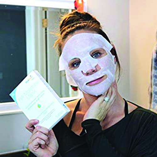 Hyalogic Hyaluronic Acid & Aloe Face Mask Pack of 4 - Hydrating & Radiance Boosting Sheet Mask for Women - 0.34 Ounce