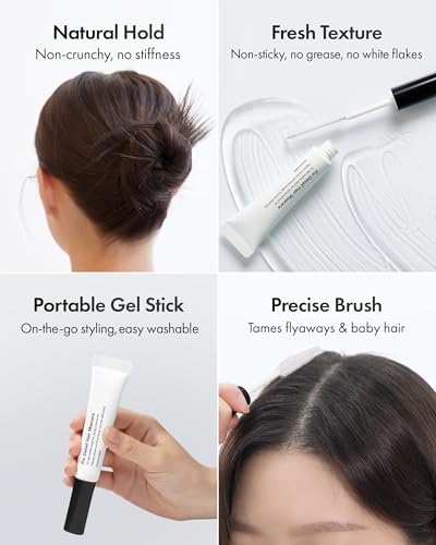 Hair Mascara Fixer - Non-Greasy Edge Taming Stick, 0.5 oz for Flyaways