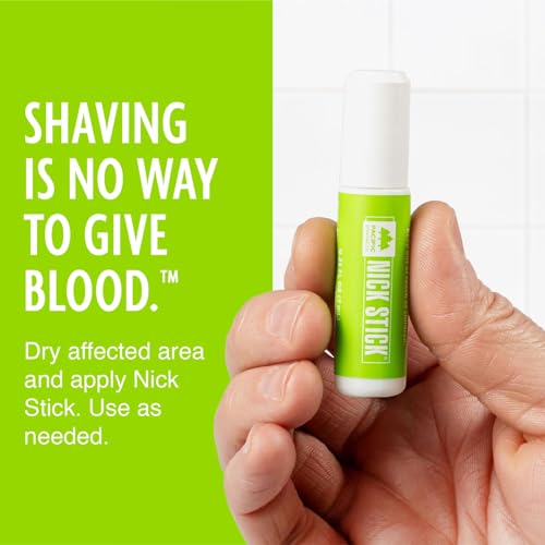 Pacific Shaving Company Nick Stick - A Shave Essential - Puts Nicks in Their Place - Liquid Roll-On Applicator, Dries Clear - With Vitamin E & Aloe Vera (0.25 Oz, 6 Pack)