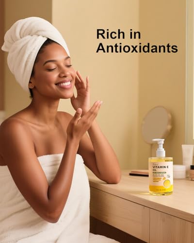 Vitamin E Oil for Skin 16 Oz - Organic Face & Body Moisturizer - Cold Pressed & Cruelty-Free - Pack of 1