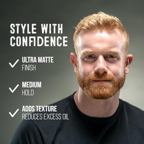 Matte Finish Styling Clay - Medium Hold for Volume & Texture