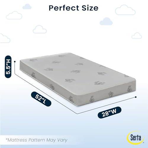 Deluxe Limited Dual Sided Baby Crib Mattress - Supportive Waterproof, GREENGUARD Gold Certified