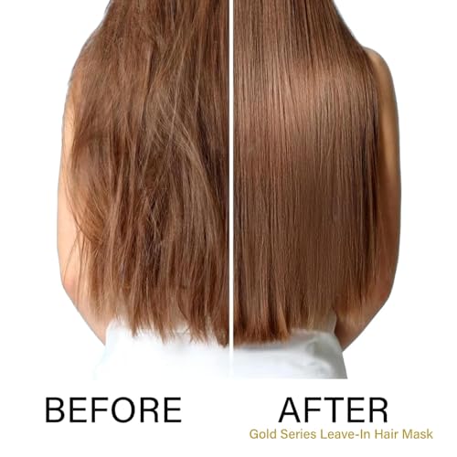 Moroccan Gold Series Argan Oil Leave-In Hair Mask 4.2 Fl Oz – Nourishing Keratin Spray for Curly & Damaged Hair