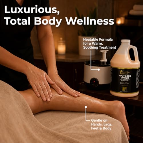 FootSpa Multi-Purpose Pedicure & Massage Lotion 128 oz - Relaxing Skin Moisturizer