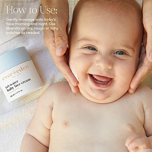 Evereden Tri-Water Baby Face Cream - Unscented & Dermatologist-Tested