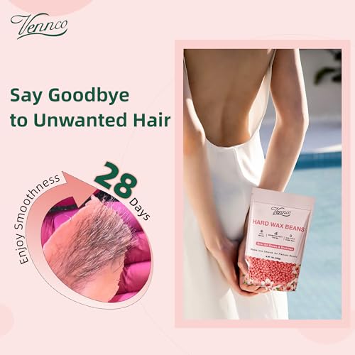 Hard Wax Beads 2-Pack, 1lb Aloe Hard Wax Beads for Coarse Hair Full Body + 1lb Cherry Blossom Hard Wax Beads for Sensitive Skin, Perfect for Facial, Eyebrows, Arms, and Brazilian