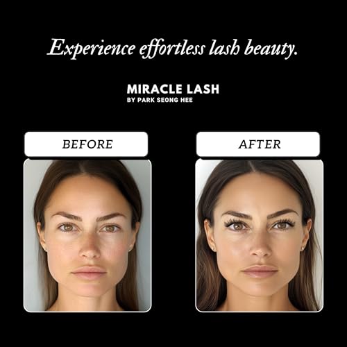 PARK SUNG HEE MIRACLE LASH DIY False Eyelashes, Lash Clusters, Lengthening Wisps 9mm-16mm Contact Lens Friendly, Easy to Apply, Reusable Strip Lashes (E6-280, 12mm), Black