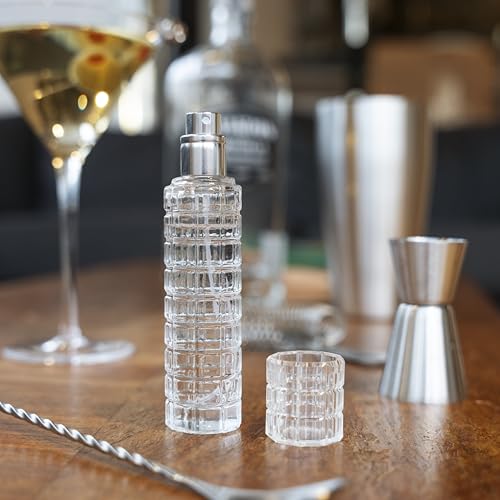 Viski Martini Atomizer Perfect for Vermouth or Bitters, Travel Spray Bottle, Travel Fragrance, DIY, Refillable Bar Sprayer, Stainless Steel, Bar Accessory, 30 ml.