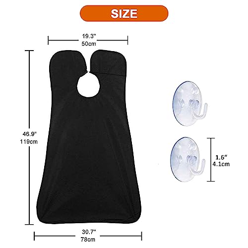Beard Bib Beard Apron, Beard Gather£¬Shaving and Trimming, Non-Stick Grooming Cloth with 2 Suction Cups, Best Gifts for Men,Valentine's Day Gift