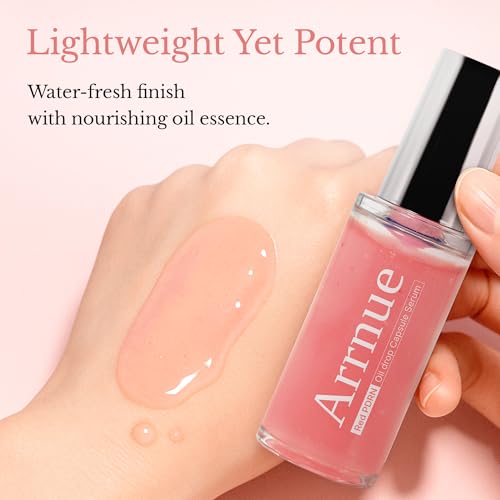 Red PDRN Oil Capsule Serum, Lightweight Hydrating Daily Serum, Hyaluronic Acid & Niacinamide, Plumping, Skin Firming, Vegan PDRN, Makeup Prep, Korean Skin Care (1.01 fl oz, 30ml)