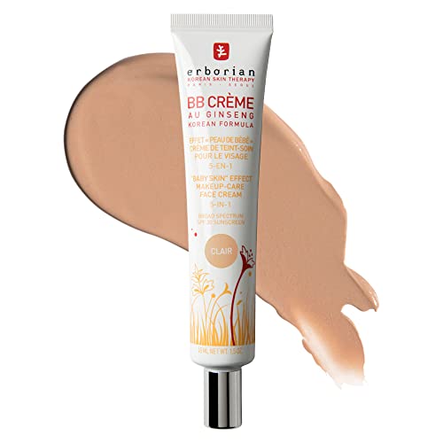 Erborian BB Cream Matte Beauty Balm SPF 20, Tone-Evening Korean Skincare Makeup Hybrid, Moisturizes & Conceals, Buildable Coverage, Natural Finish