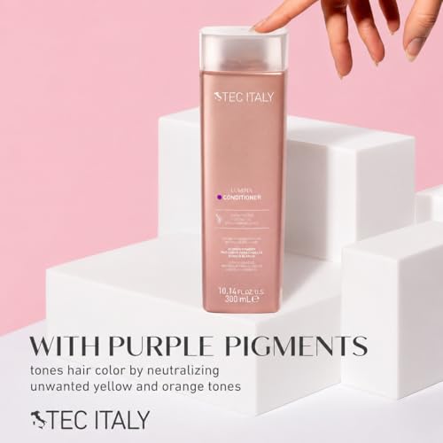 Purple Toning Conditioner for Blonde Gray & Bleached Hair - Neutralizes Yellow & Enhances Shine