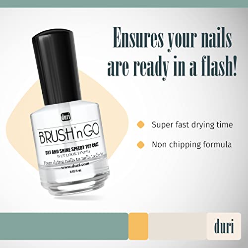duri Brush¡¯n Go Dry and Shine Speedy Top Coat (Brush'N Go (Pack of 3))