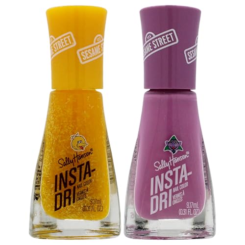 Sally Hansen Insta-Dri Sesame Street Nail Polish Collection - Think BIG & 1 Polish, Ah Ah Ah Duo - 0.31 fl oz.