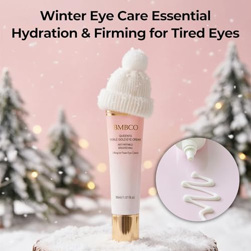 BMBCO 24K Gold Eye Cream ? Dark Circle & Wrinkle Treatment, Hydrating & Brightening Under Eye Care, Anti-Aging & Firming for Fine Lines, Korean Skincare for Women & Men