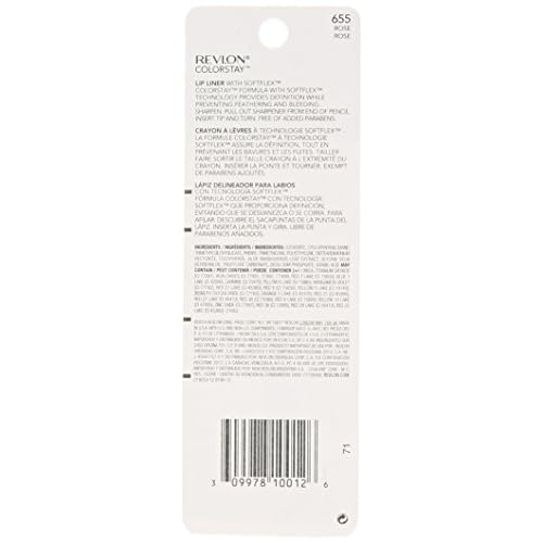 Revlon ColorStay Lipliner, Rose 655, 0.01 Ounce (Pack of 2)
