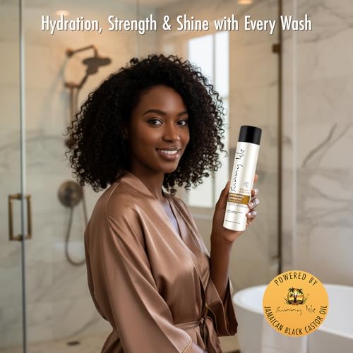 Sunny Isle Argan and Biotin Hydrating Shampoo - Collagen, Almond, Castor Oil, Moisturizing - 10.1 oz