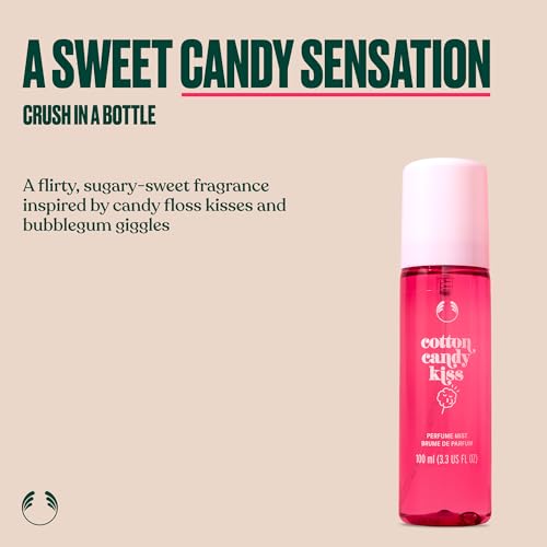 The Body Shop Cotton Candy Kiss Fragrance Mist 3.3 Fl Oz - Sweet Perfume Spray