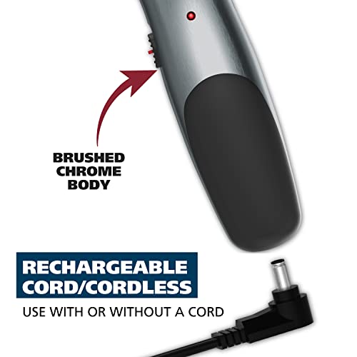 Wahl Groomsman Beard Trimmer Corded & Cordless with Silver/Black Finish