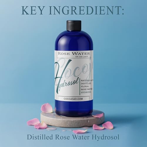 Rose Hydrosol Facial Mist - 32 oz Hydrating Toner for All Skin Types