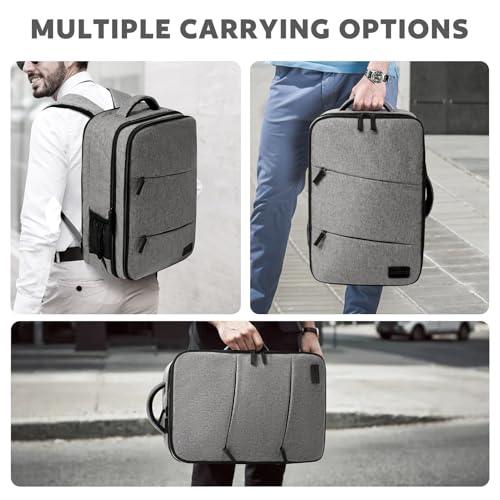 AUROTIER Insulated Hairdresser Backpack with Water-Resistant Compartments - Grey