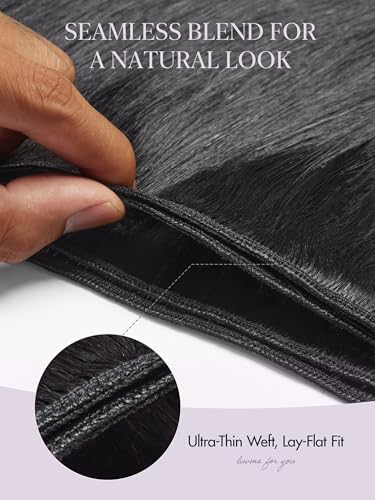 Silky Straight Human Hair Extensions 20 Inch - 12A Virgin Brazilian Bundles