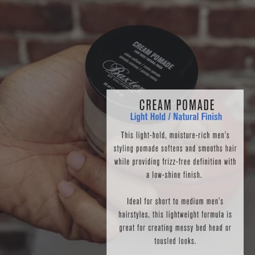 Baxter of California Light Hold Hair Pomade Cream 2 Oz Pack of 2 for Men