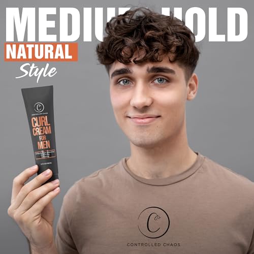 Controlled Chaos Curl Cream for Men 3.4oz Pack of 2 - Hydrating Curl & Wave Definer