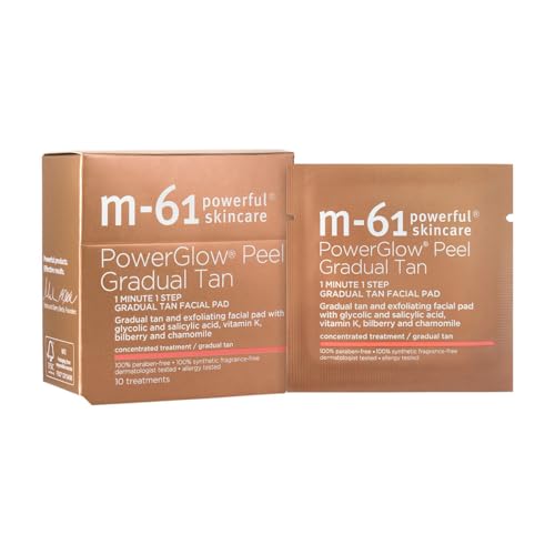 M-61 PowerGlow Peel 1 Count (Pack of 10) - Exfoliating Facial Peel for Radiant Skin