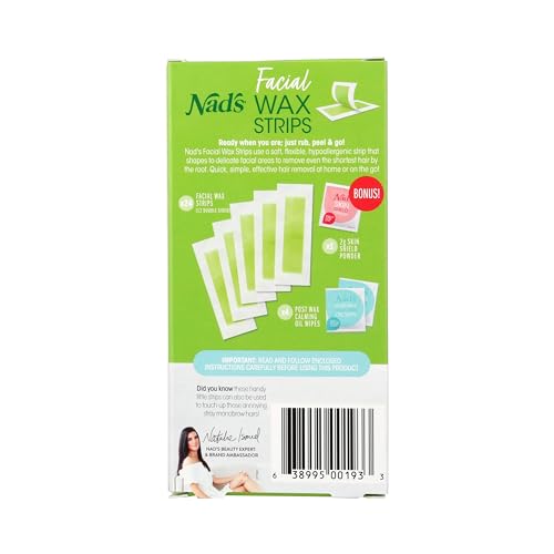 Nads Hair Removal Facial Strips 24 Count