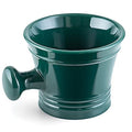 Acrylic Shaving Mug with Handle for Men, Deep Size Wet Shaving Bowl, Green