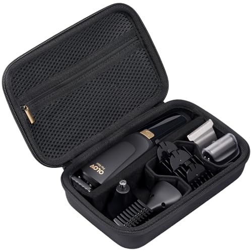 ProCase Hard EVA Travel Case for Electric Hair Clipper Trimmer, Protective Storage Organizer Bag for Beard/Body/Bikini Trimmer & Shaver -Black
