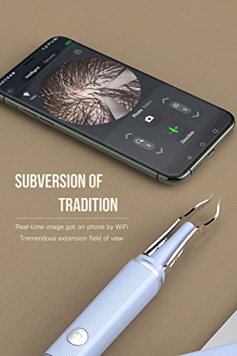 Scopepick Black Hair Removal Tweezer with 1080p Camera - Precise Eyebrow & Ear Grooming