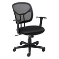Breathable Mesh Mid-Back Office Chair with Armrests and Lumbar Support