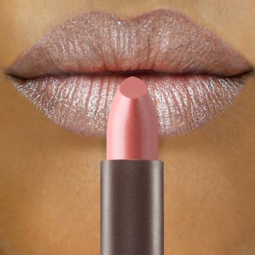Natural Glossy Lipstick in Nude Mist - Moisturizing Lip Color, 1 Tube