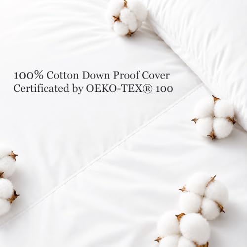 White King Size All Season Goose Feather Down Fiber Comforter - Hotel Grand