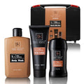 Men¡¯s Bath Gift Set ? Smoky Sandalwood | 4-Piece Grooming Kit with Body Wash, Body Lotion & Deodorant in Travel Toolbox Case ? Perfect for Father¡¯s Day, Christmas, Birthdays & Holidays