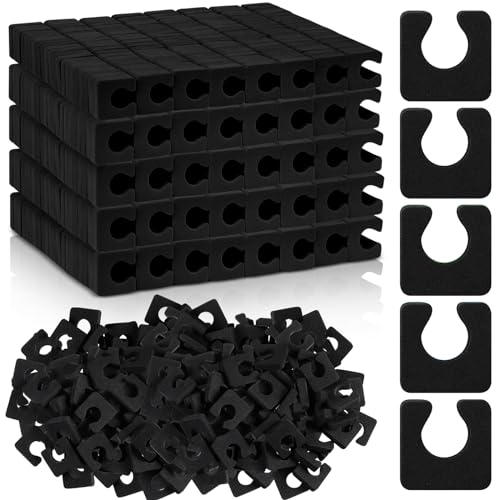 Mumufy 1000 Pcs Individual Toe Separators Bulk Soft Foam Comfortable Pedicure Toe Separators Dividers for Women Men Art Manicure Feet Nail Polish Painting Spa(Black)