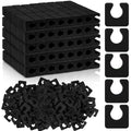 Mumufy 1000 Pcs Individual Toe Separators Bulk Soft Foam Comfortable Pedicure Toe Separators Dividers for Women Men Art Manicure Feet Nail Polish Painting Spa(Black)