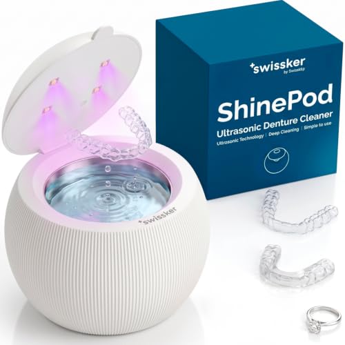Ultrasonic Retainer Cleaner with UV Disinfection - Deep Clean & Sanitize in 5 Minutes