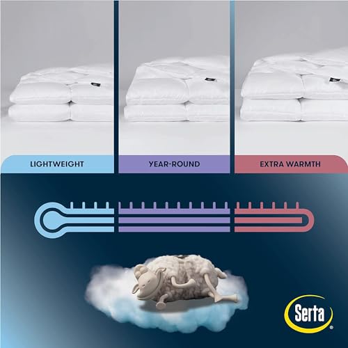 All-Season Down Alternative Comforter Full/Queen - Serta Down Illusion