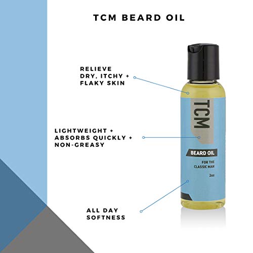 TCM Beard Cleansing, Conditioning, & Moisturizing Bundle - Include 7.5oz Foam Beard Wash, 7.5 Leave-In Beard Conditioner, & 2oz Beard Oil