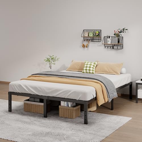 Metal Bed Frame California King 14 Inch Heavy-Duty Platform Bed No Box Spring Needed