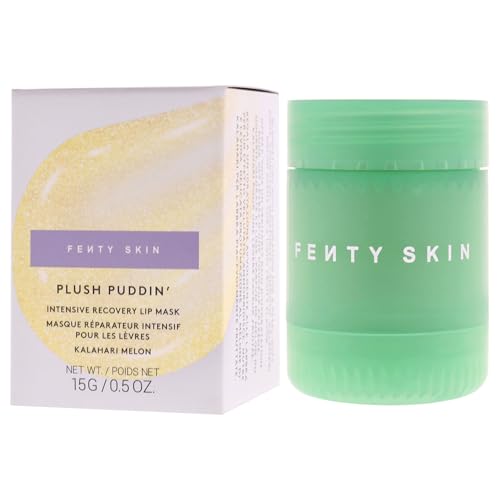 Plush Puddin Lip Mask - Nourishing Overnight Hydrating Treatment with Kalahari Melon, 0.5 oz