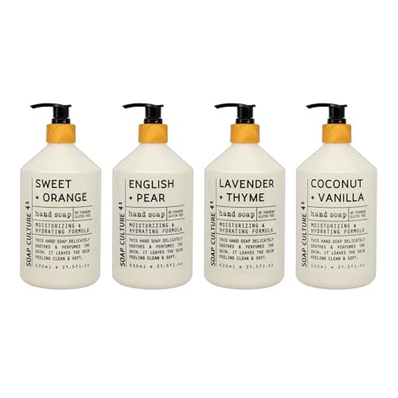 Home & Body Company Soap Culture 41 Hand Soap Collection 21.5 fl oz x 4