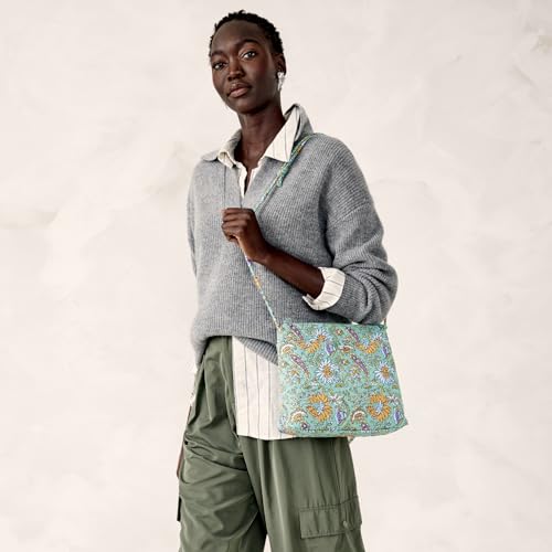 Women's Cotton Hipster Crossbody Bag - Gemstone Paisley Variation