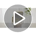 Gold Double Side Square Vanity Mirror with 360 Rotation for Makeup & Home Decor