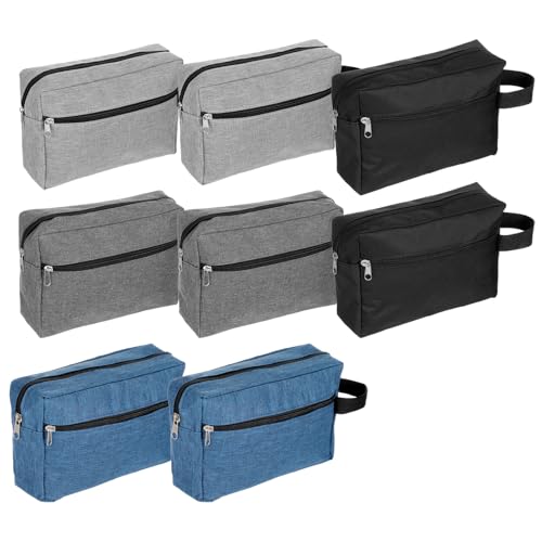 Travel Toiletry Bag Set - 8 Water-Resistant Cosmetic Organizer Pouches - 4 Colors