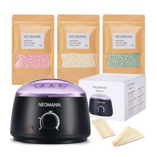 Women and Men Waxing Kit with Hard & Soft Wax Beads for Hair Removal - Beginner Friendly