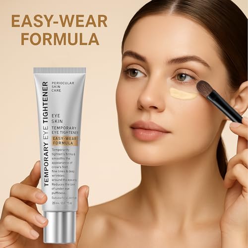 Perfection Eye Tightening Cream with Precision Brush 2PCS? Instant Firming & Lifting Eye Cream for Wrinkles, Puffiness & Fine Lines ? Cooling Applicator for Smooth, Youthful Eyes
